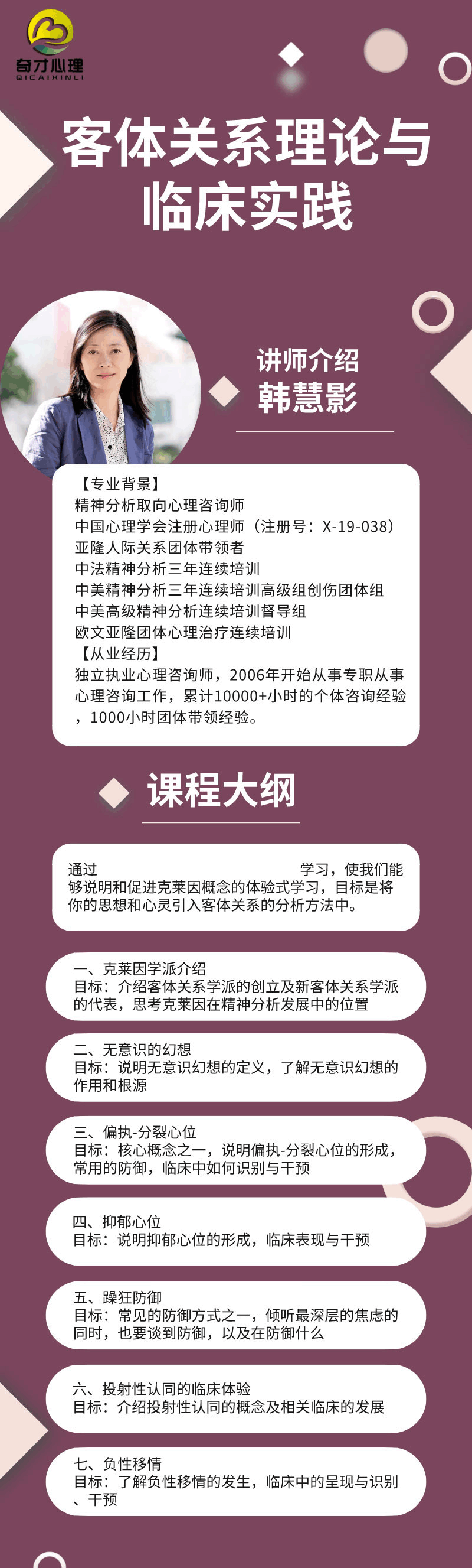 客体关系理论与临床实践